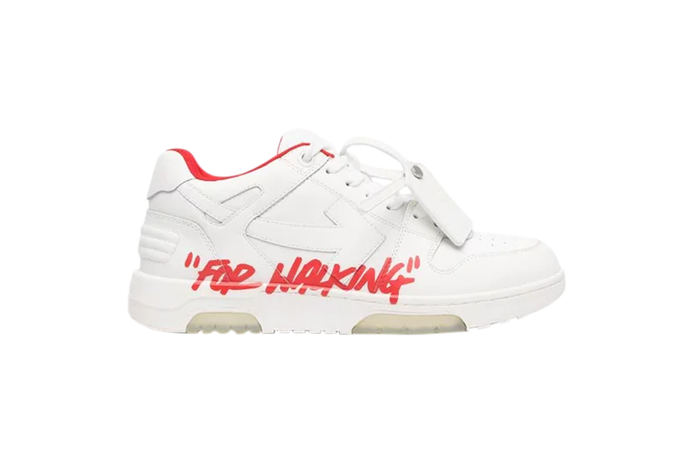 Off-White Out of Office 'For Walking - White Red' Reps